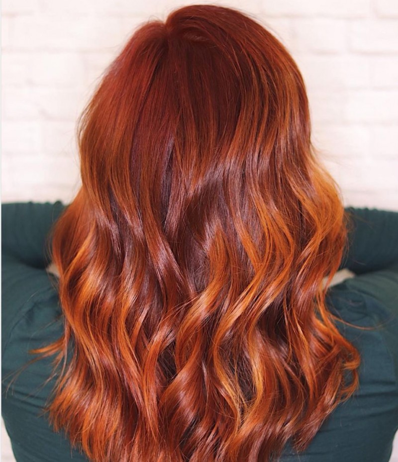 dark orange hair dye