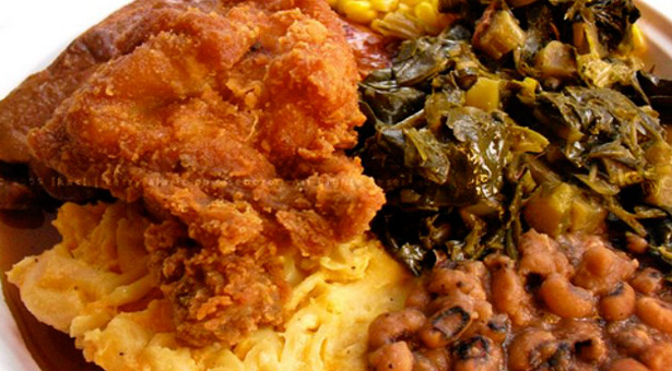 soul food dinner table