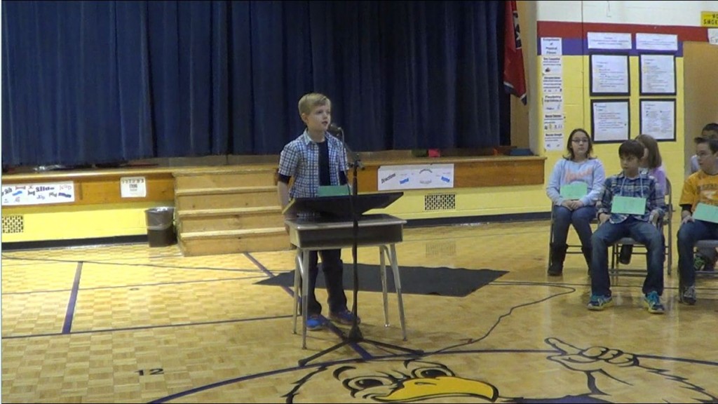 Aaron Hamlett, Fairview Elementary School Spelling Bee Winner 2014