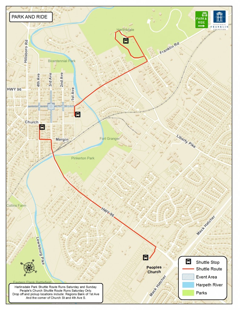 Park and Ride Map