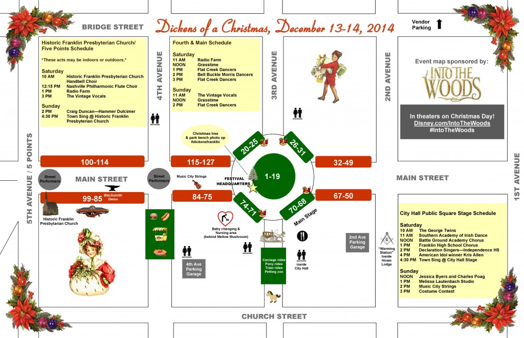 Dickens of a Christmas Returns, Get Your Map Here