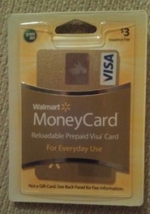 prepaid money card