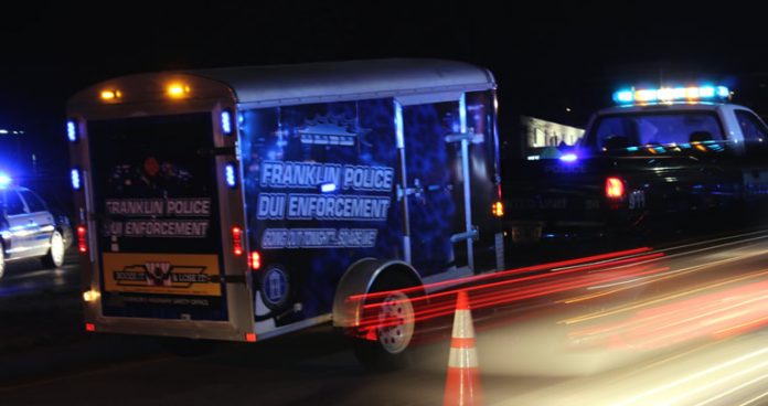 franklin PD DUI checkpoint