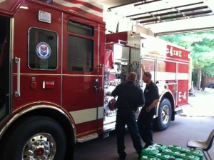 Engine 4 firemen check it out