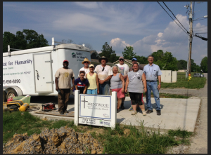 Habitat Fairview Home, BUMC volunteers