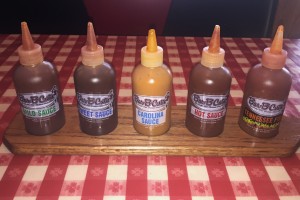 sauces at bar b cutie