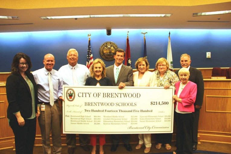 Brentwood City Commission Contribute Over $300K to Schools & Recreation