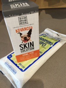 Reliq Skin Solution & Paw Wipes.