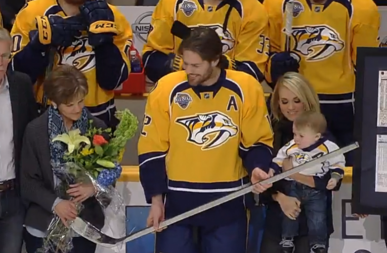 Mike Fisher, Carrie Underwood's Hockey Husband Celebrates 1000th NHL Game  [VIDEO]