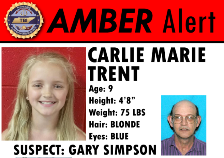 Update on TBI Amber Alert for Carlie Trent Williamson Source