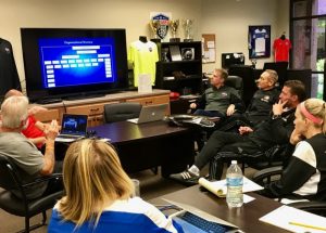 TSC staff and Feyenoord FC staff meet to share ideas.