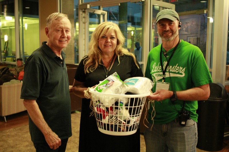 Room In The Inn founder Charles Strobel with volunteers Sheri Riddell and David Harris. // HOME PAGE MEDIA GROUP // SAMANTHA HEARN