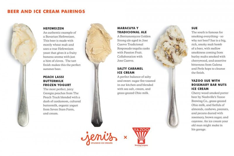 Jeni's Ice Cream Yazoo Sue Pairing