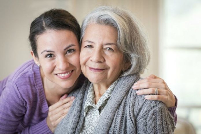 senior and daughter