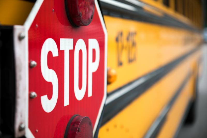 school bus stop sign