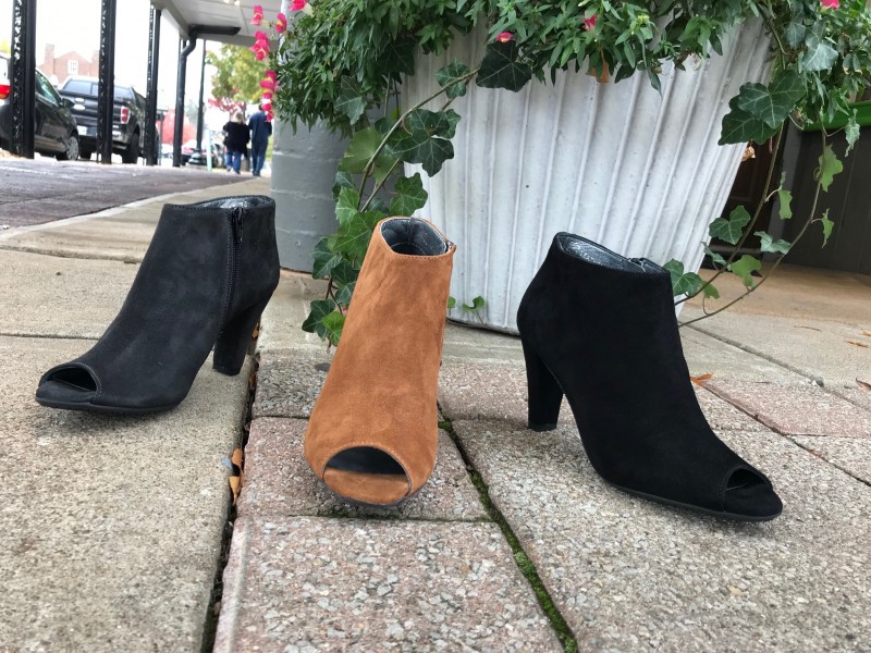 open toe booties fall 219