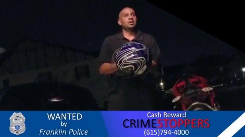 Crime Stoppers cash offered for ID of suspect who used bogus check to purchase motorcycle from online seller Franklin Police News