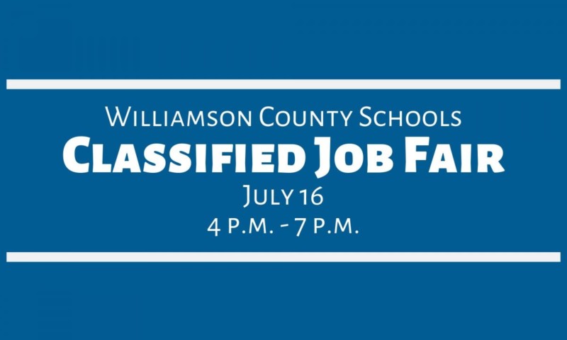 WCS Classified Job Fair Scheduled July 16 WCS Classified Job Fair Scheduled July 16