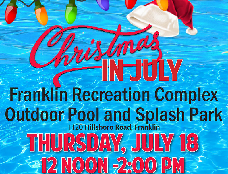 Franklin Rec Center to Host Christmas in July Pool Party ...