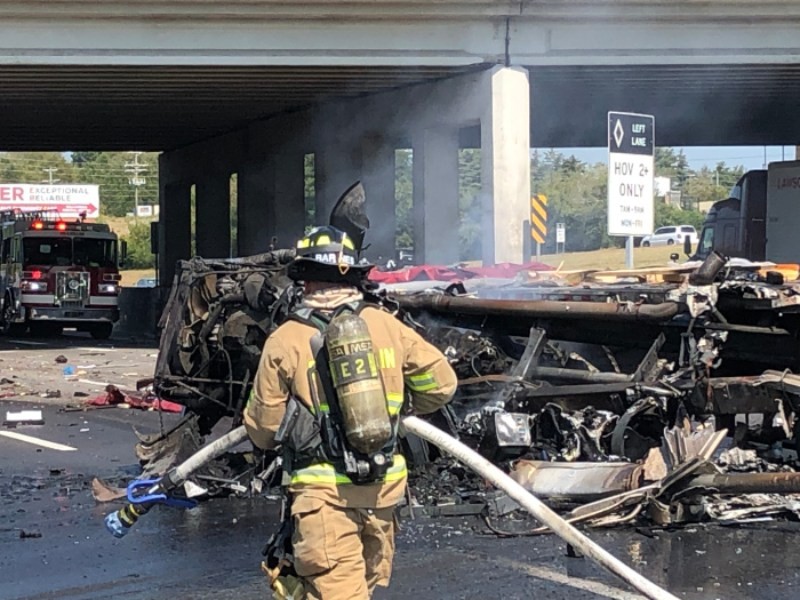 Fiery Crash Closes I65 South in Franklin Williamson Source