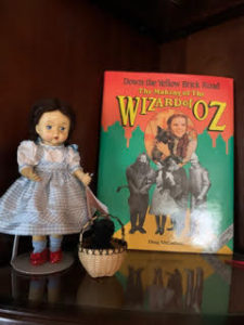 wizard of oz doll and book