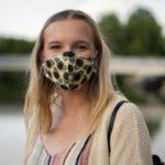 Girl wearing mask