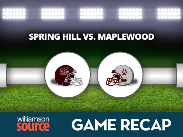 spring hill vs maplewood high school football