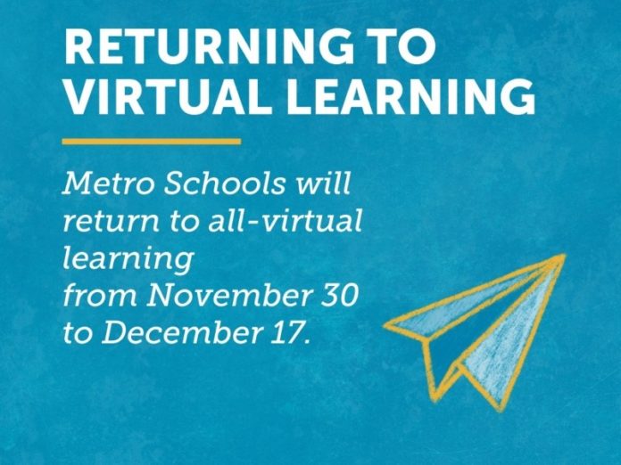 returning to virtual learning metro schools