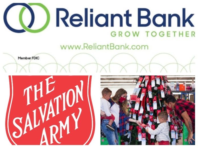 Salvation Army Receives $15K Donation From Reliant Bank