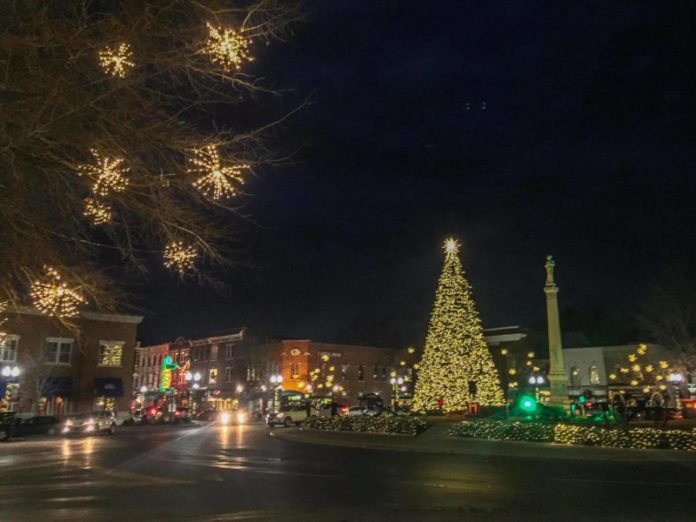 downtown franklin at christmas
