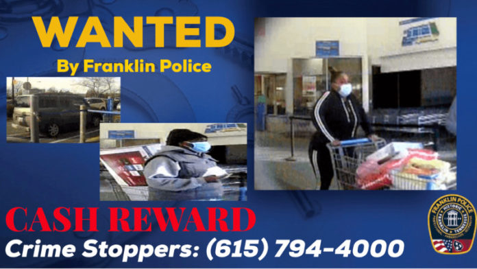 Suspects Steal Three Televisions and Groceries From Franklin Walmart