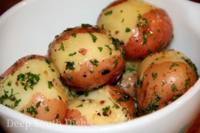 easter recipes butter steamed potatoes