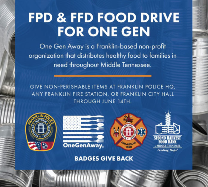 Franklin Fire and Police Fight Hunger with 