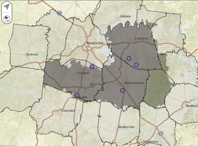 power outage map