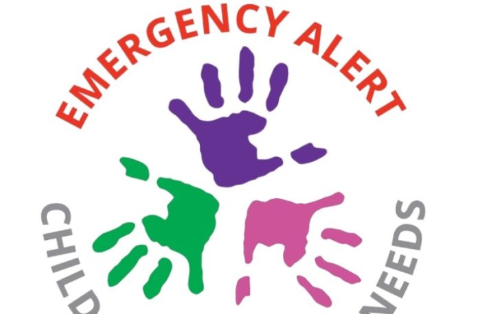 emergency alert decal child with special needs