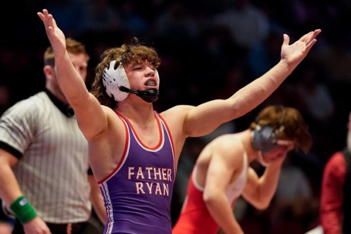 Father Ryan Wrestling