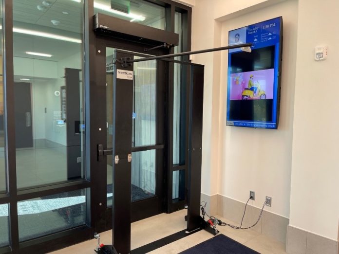 Metal Detector Installed at Police Headquarters & City Courtroom