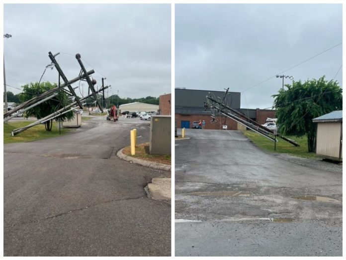 downed power poles