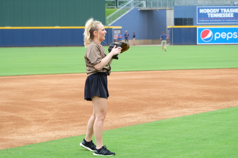 Celebrities competing in a softball game…it's called sports✨ish✨ The @