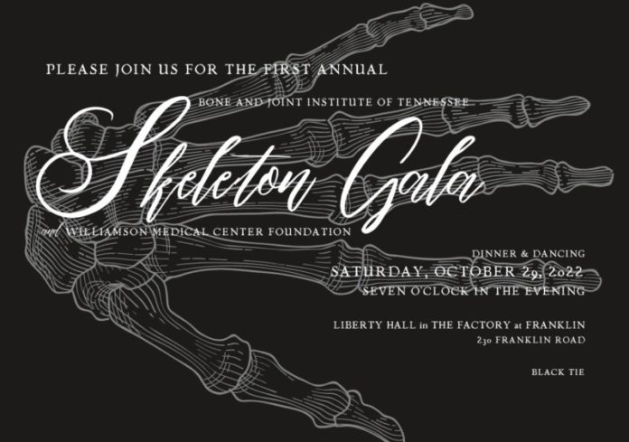 Skeleton Gala Invitation