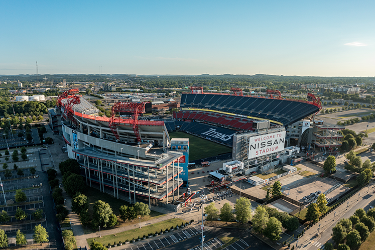 Nissan stadium seating chart and parking in Nashville 