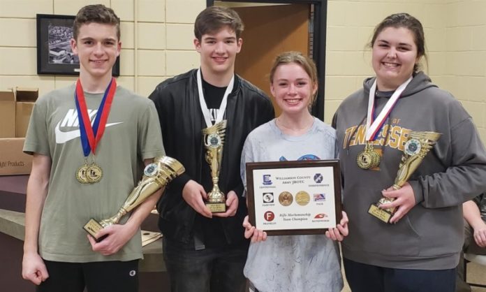 Page High JROTC Students Sweep Williamson County Air Rifle League