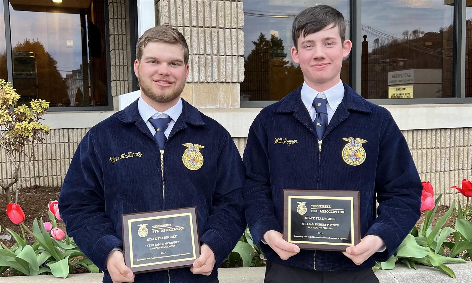 Students from Fairview and Page high schools returned from the Tennessee Future Farmers of America (FFA) State Convention with new awards and degrees under their belts.