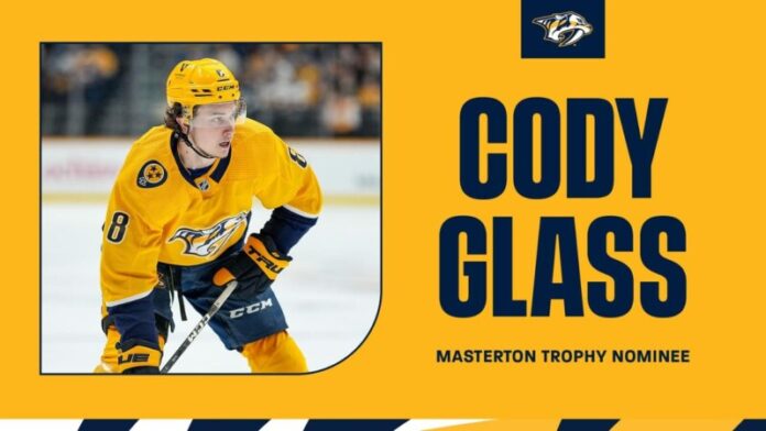 cody glass (photo from Nashville Predators)