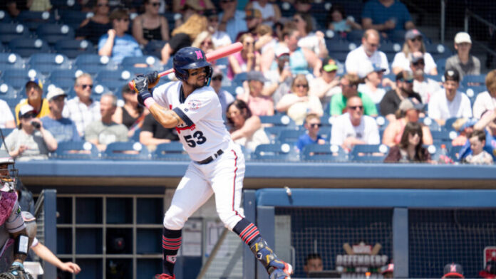 Blake Perkins knocks four hits, two homers in 10-7 win