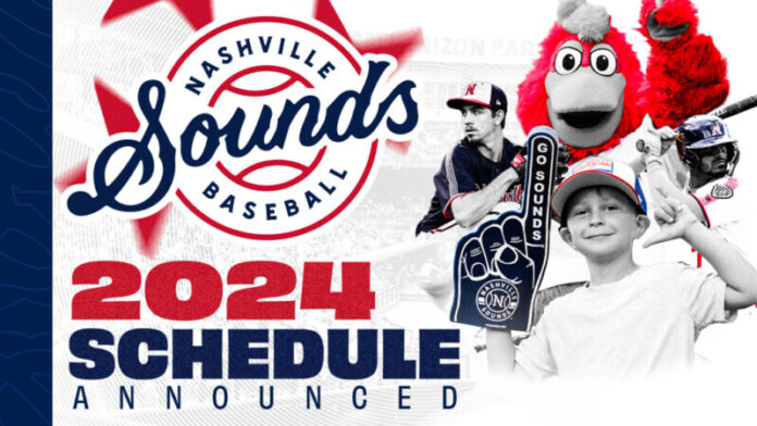 Nashville-Sounds-Announce-2024-Schedule NASHVILLE – The Nashville Sounds Baseball Club announced its 2024 schedule today, complete with home and away dates for the full 150-game season.
