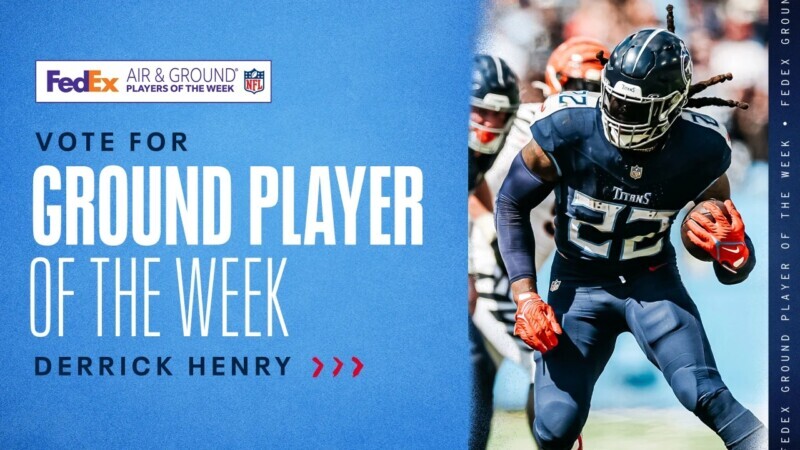 Derrick Henry is Tennessee Titans' Week 6 Player of the Game