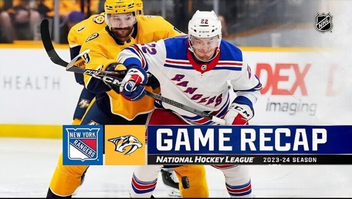 Predators Fall to Rangers 4-3 Saturday at Bridgestone Arena