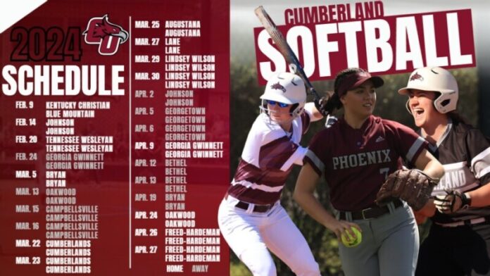 Cumberland Softball Releases 2024 Schedule