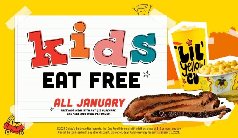 Barbecue Pit Offering Kids Eat Free